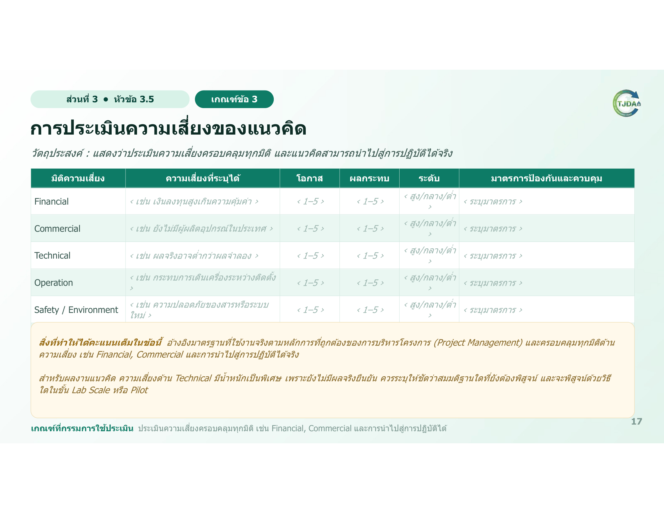เอกสารภาพรวมTJDA 2027